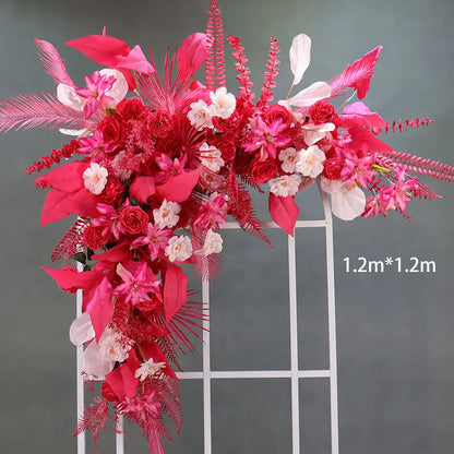 Fleurs Artificielles Arche Mariage Fuchsia — vue 10