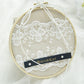 Coussin alliance monogramme doré tulle