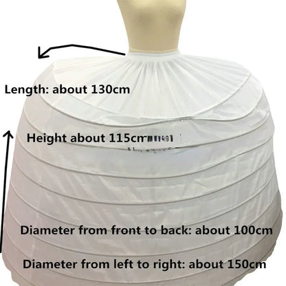 Jupon Robe de Mariée 9 Cerceaux