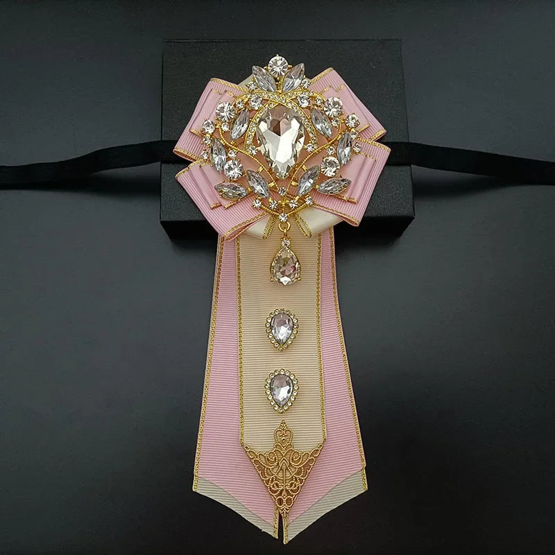 Nœud papillon mariage jabot bijou strass — vue 31