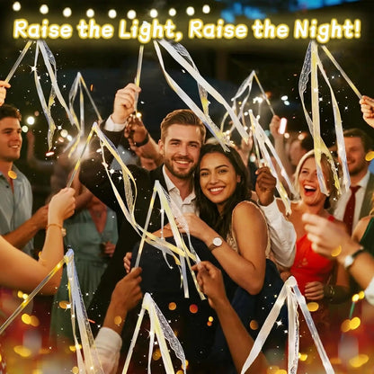 Baguettes lumineuses mariage à rubans