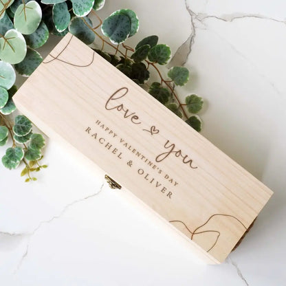 Boîte à vin mariage personnalisée