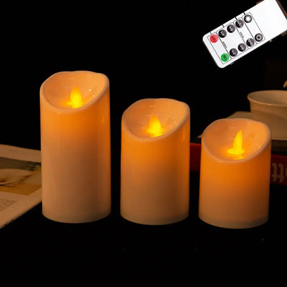 Bougies LED Flamme Réaliste Mariage