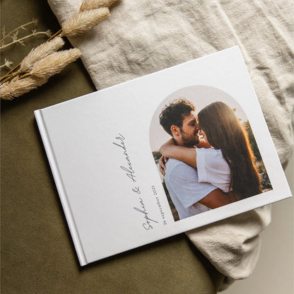 Livre d'or mariage avec photo et prénoms