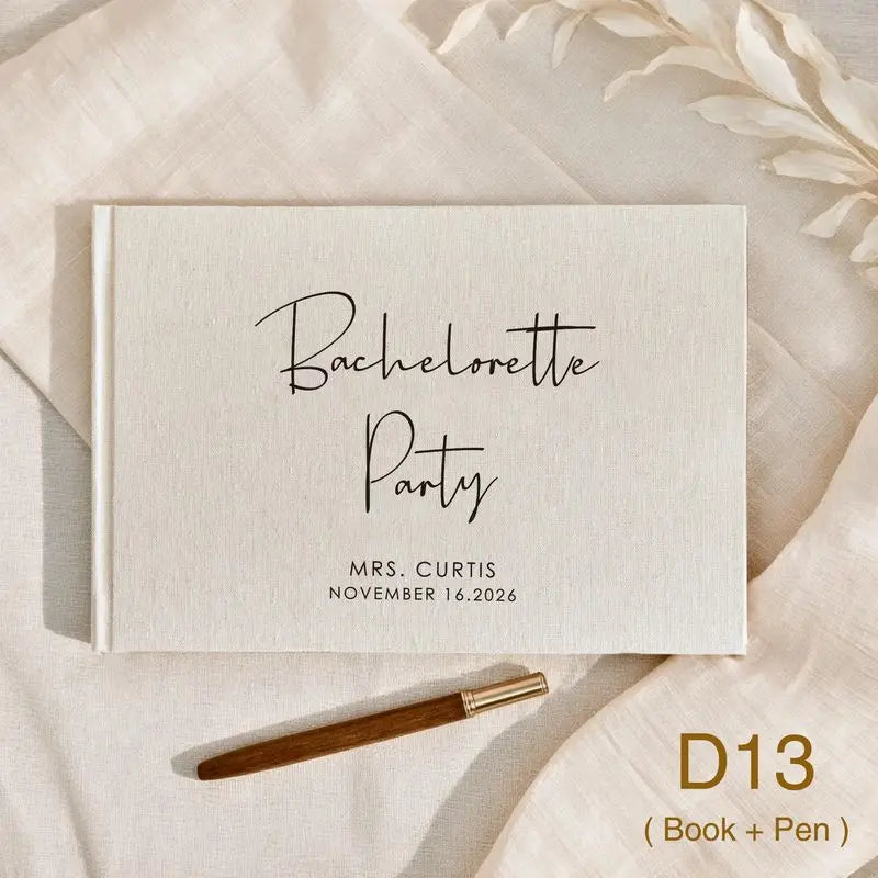 Livre d'Or Mariage Personnalisé Format A4 avec Stylo