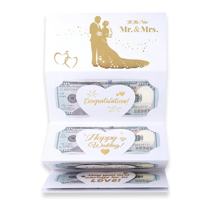 Carte Cadeau Argent Mariage avec Enveloppe