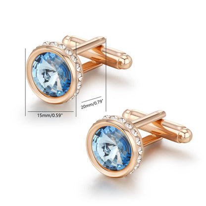 Boutons de manchette cristal pour marié — vue 3