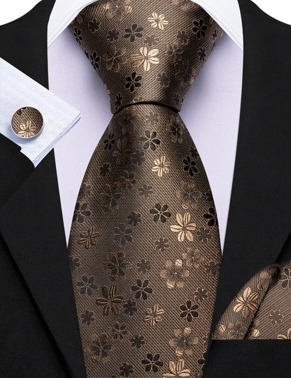 Coffret Cravate Mariage Homme Fleuri