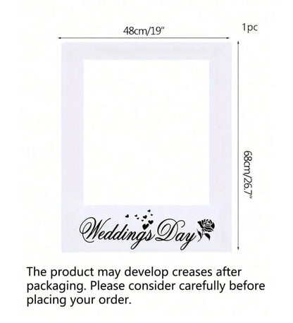 Cadre Photobooth Mariage Géant Blanc — vue 3