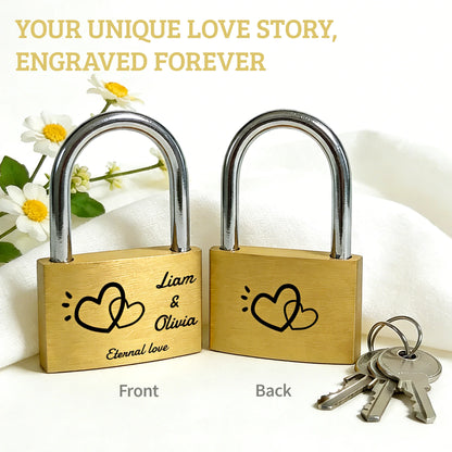 Cadenas d'amour personnalisé gravé