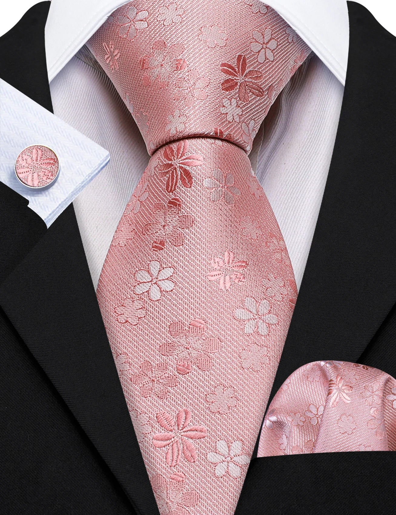 Coffret Cravate Mariage Homme Fleuri