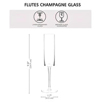 Flûte à Champagne Personnalisée Gravée Prénoms et Date — vue 5
