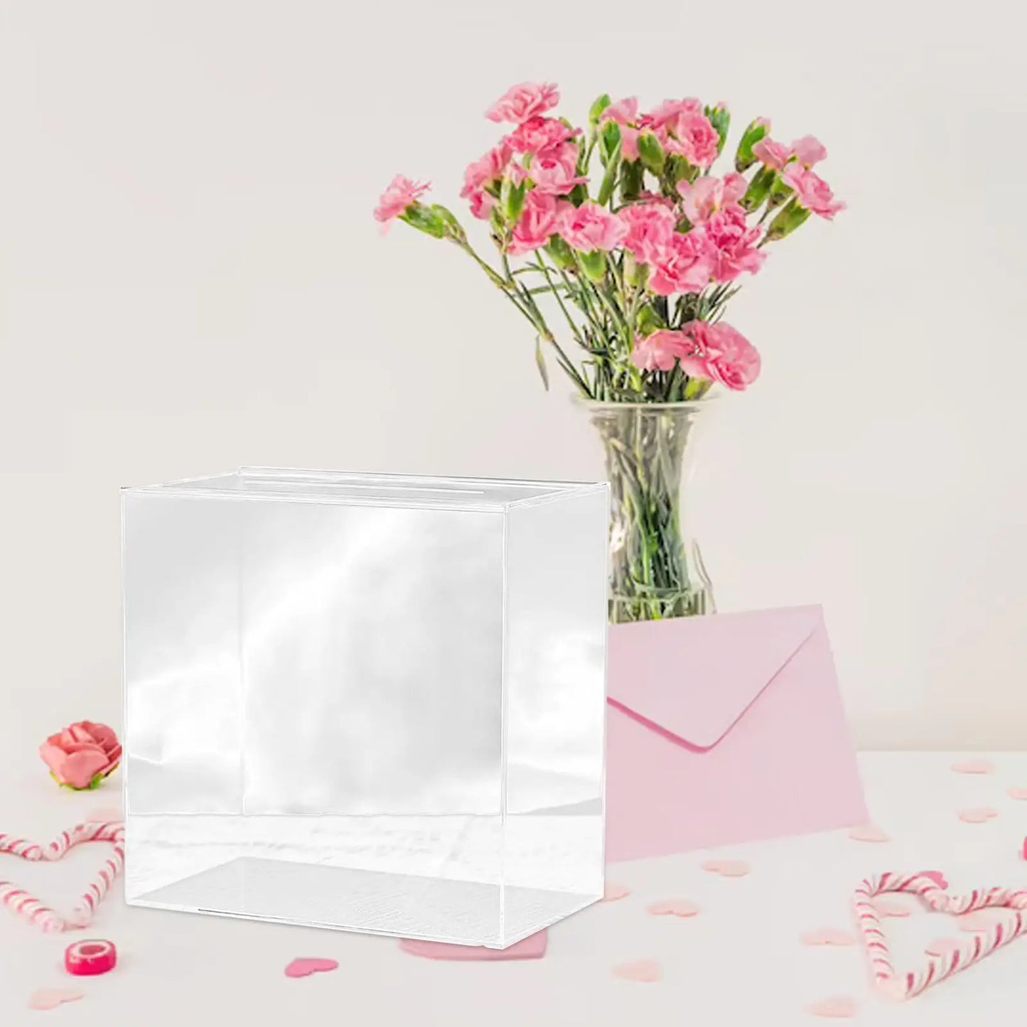 Urne Mariage Acrylique Boîte à Enveloppes