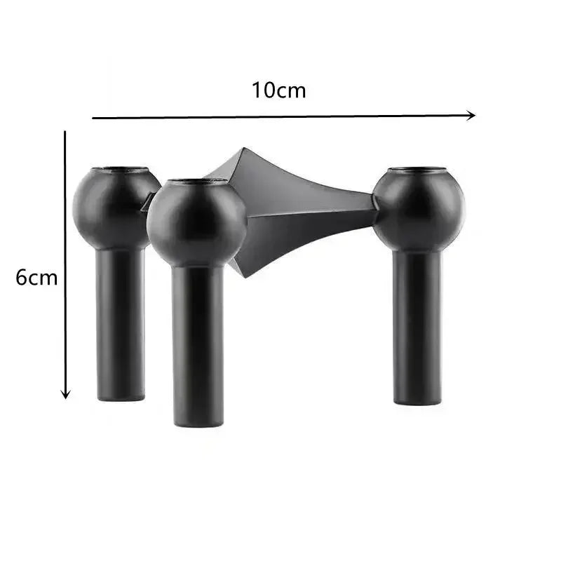 Bougeoir mariage métal modulaire empilable 3 bougies