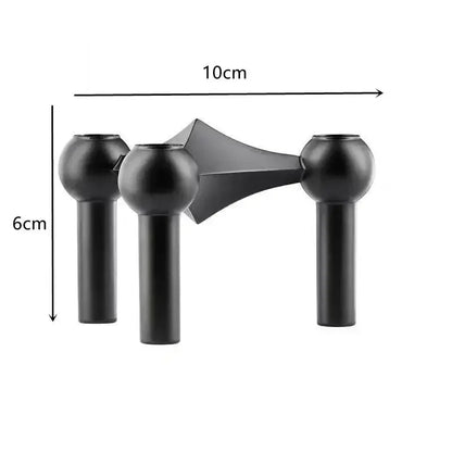 Bougeoir mariage métal modulaire empilable 3 bougies