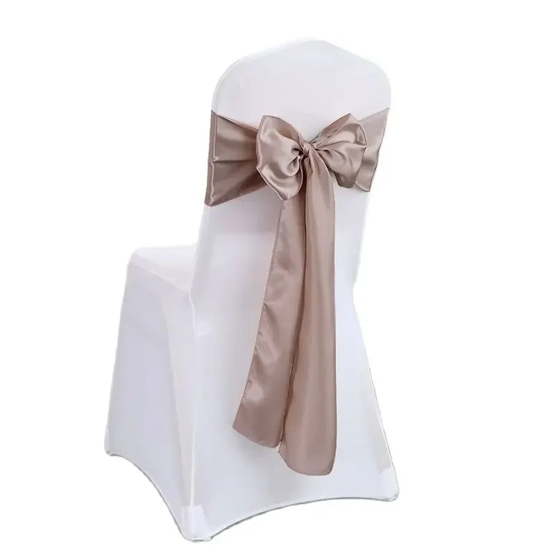 Nœud de Chaise Mariage Satin Lot 10 ou 50