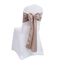 Nœud de Chaise Mariage Satin Lot 10 ou 50 — Cappuccino