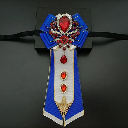 Nœud papillon mariage jabot bijou strass — vue 22