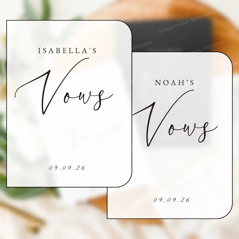 Carnet de vœux mariage personnalisé duo
