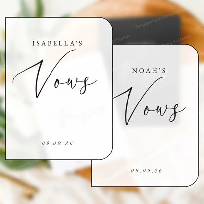 Carnet de vœux mariage personnalisé duo
