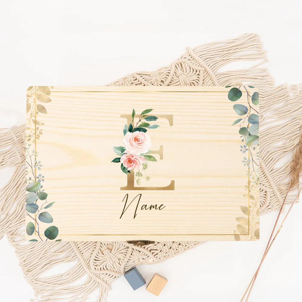 Boîte souvenir mariage initiale personnalisée