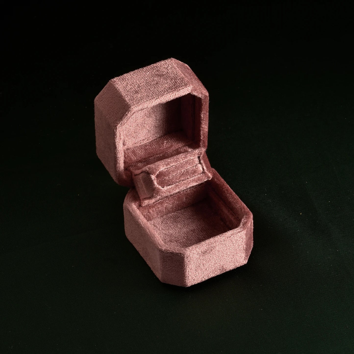 Boîte Fiançailles Velours Romantique