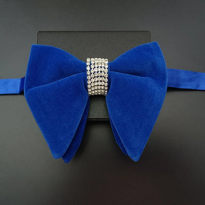 Nœud Papillon Mariage Velours Strass — vue 10