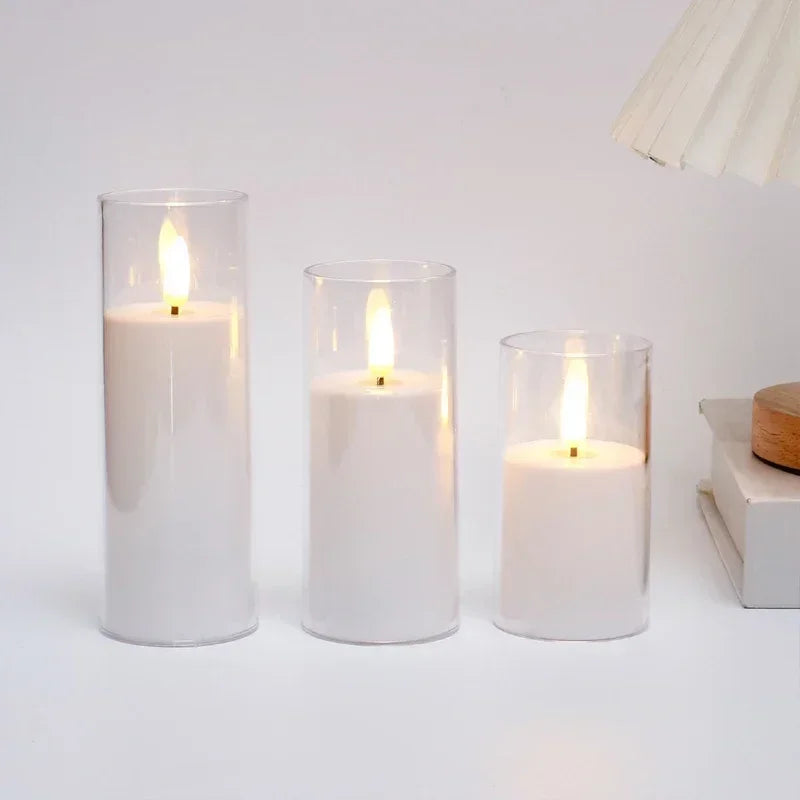 Bougies LED Acrylique Mariage