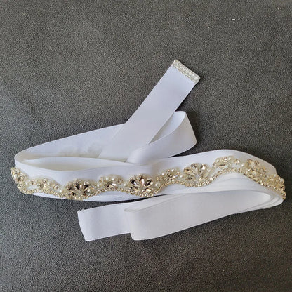 Ceinture Robe de Mariée Strass Perles