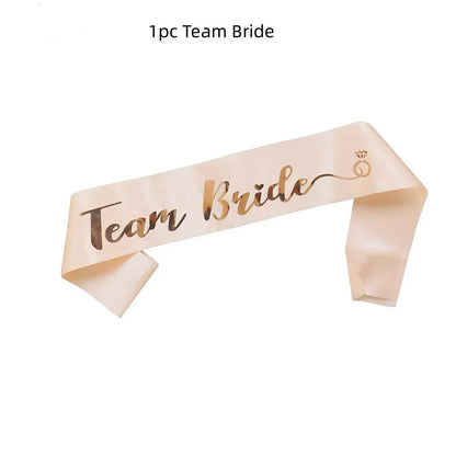 Écharpe EVJF Team Bride rose gold