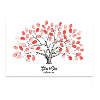 Grand Arbre à Empreintes Mariage Original