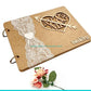 Livre d'Or Mariage Bois Champêtre Gravé