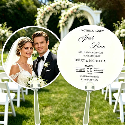 Éventail mariage personnalisé photo
