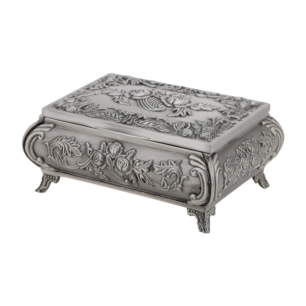 Boîte Alliance Mariage Vintage Fleurie