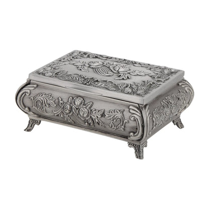Boîte Alliance Mariage Vintage Fleurie