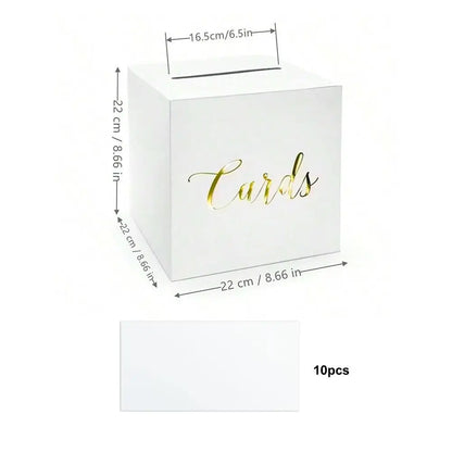 Urne de Mariage Élégante avec Cartes de Vœux
