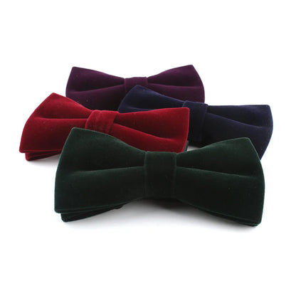 Nœud Papillon Mariage Velours Uni — vue 5