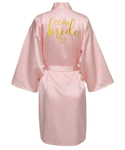 Kimono Satin Lettres Dorées