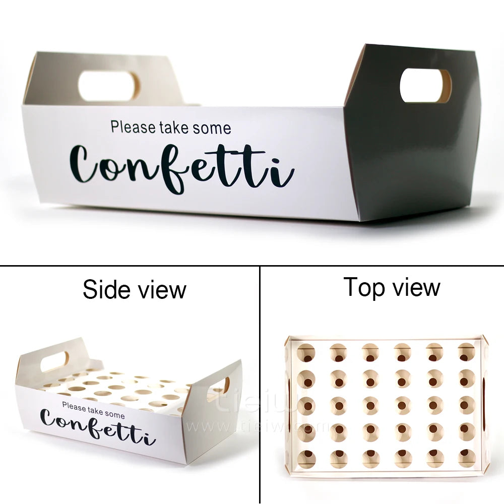 Support cônes à confettis mariage