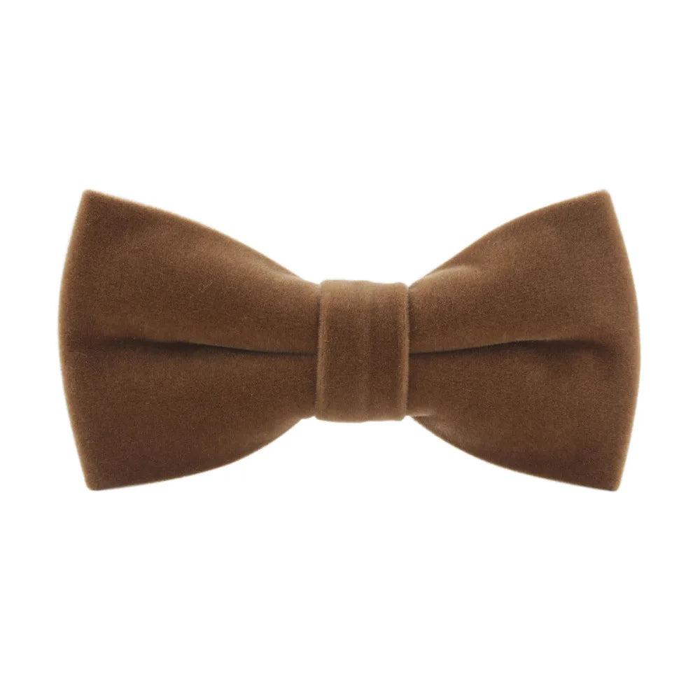 Nœud Papillon Mariage Velours Uni — vue 8
