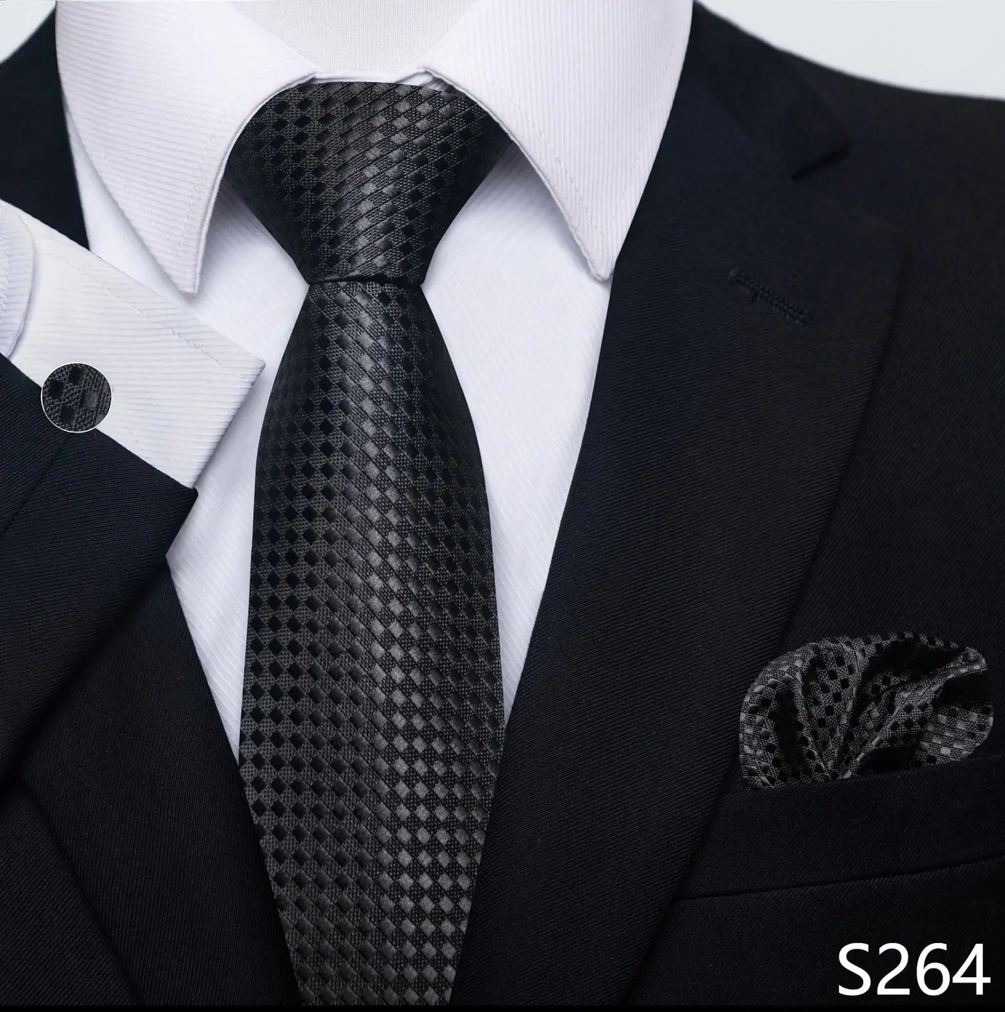 Coffret cravate mariage homme et pochette