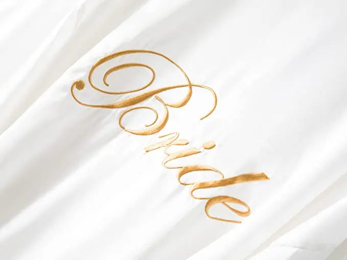 Peignoir Satin Mariée Demoiselle d'Honneur