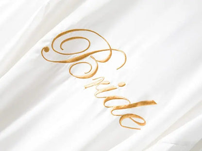 Peignoir Satin Mariée Demoiselle d'Honneur