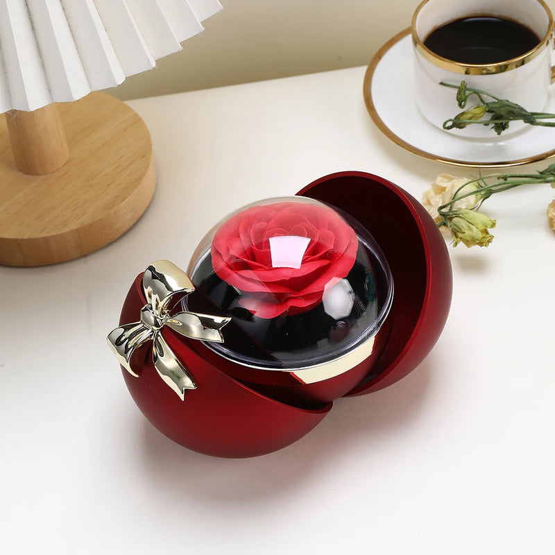 Boîte bague boule rose éternelle — vue 7