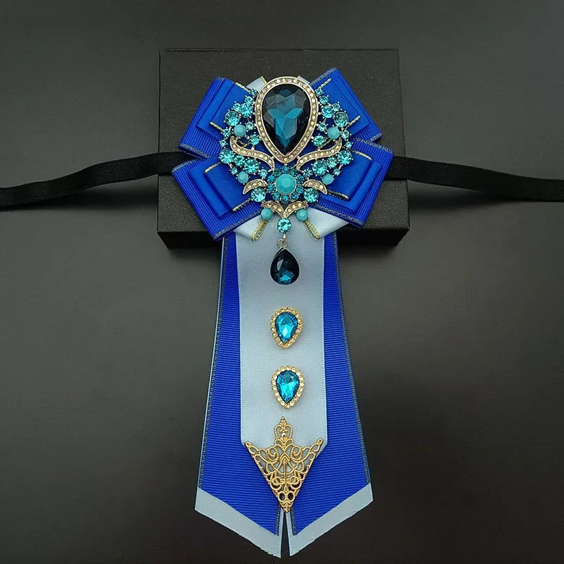 Nœud papillon mariage jabot bijou strass — vue 11