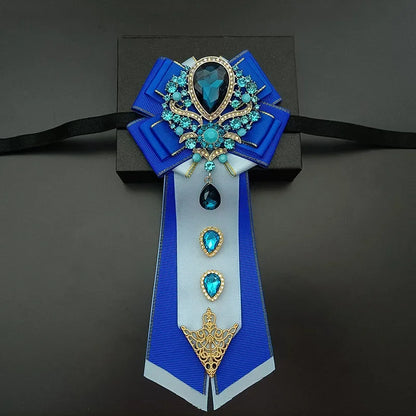 Nœud papillon mariage jabot bijou strass — vue 11