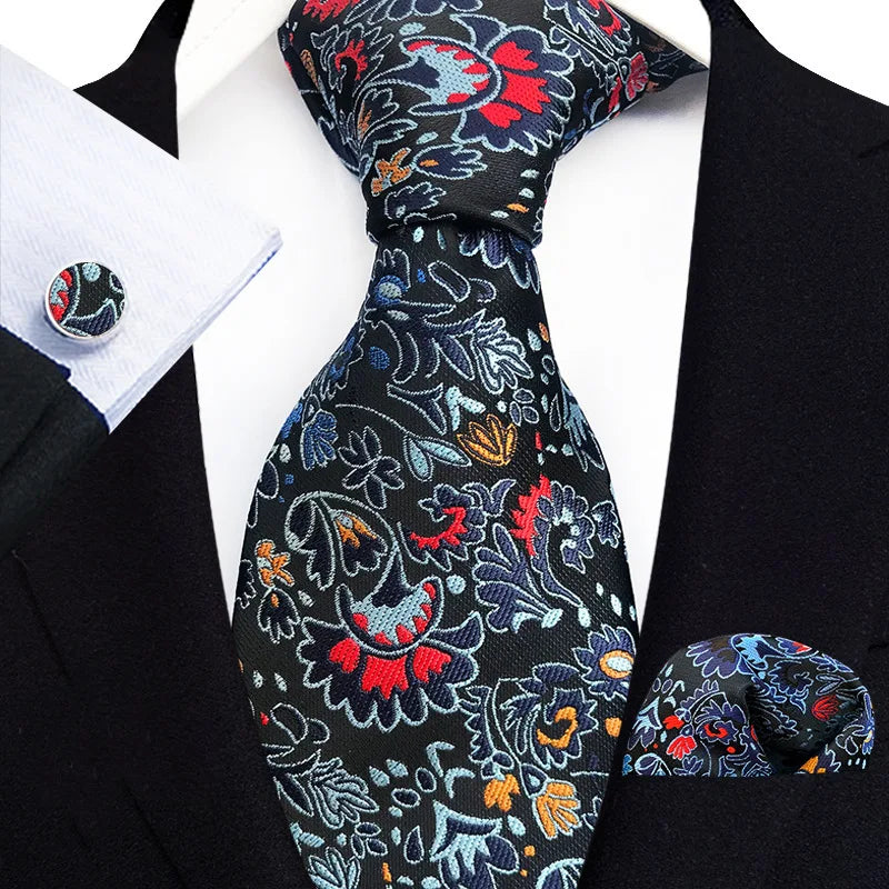 Cravate Mariage Jacquard Trois Pièces — vue 6