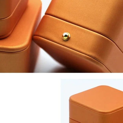 Boite alliance cuire orange — vue 3