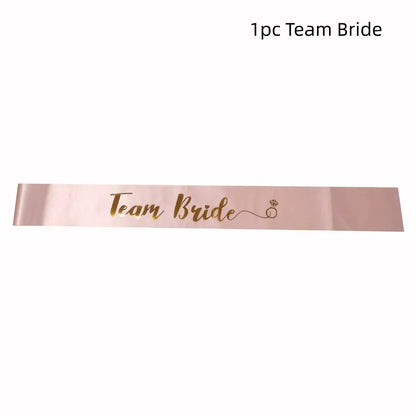 Écharpe EVJF Team Bride rose gold