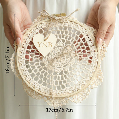 Porte alliance crochet initiales personnalisé — vue 2